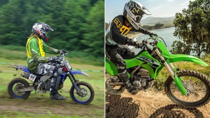 Comparison of dirt bike and pit bike