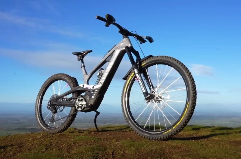 Modern e-bike in nature