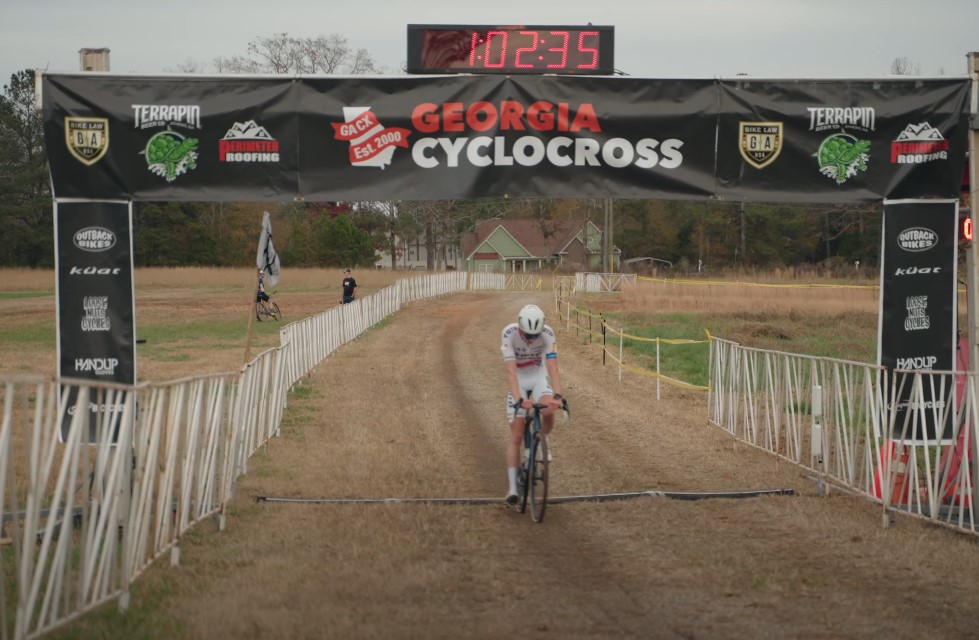 Racers finishes bike race