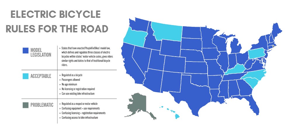 E bike laws by state 2025